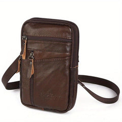 Men's Leather Belt Clip Crossbody Bag