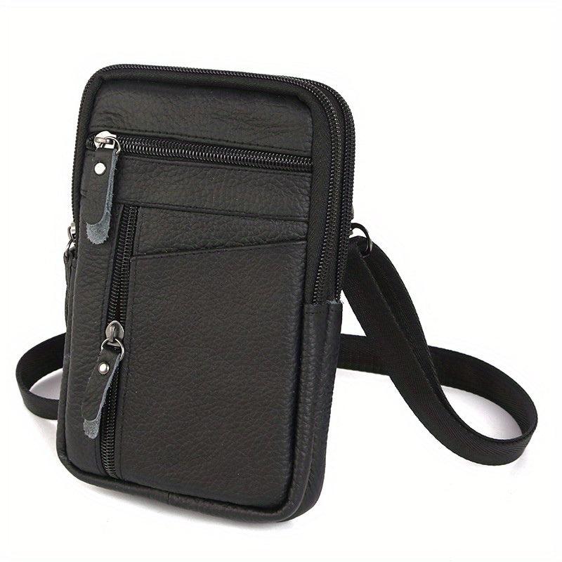 Men's Leather Belt Clip Crossbody Bag