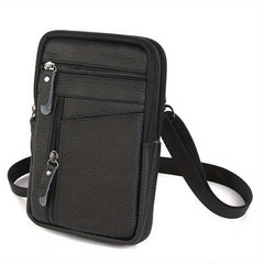 Men's Leather Belt Clip Crossbody Bag