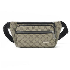 Casual Multi-Pocket Waist Bag Waterproof PU Leather Waist Bag