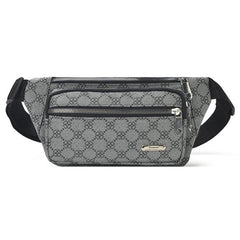 Casual Multi-Pocket Waist Bag Waterproof PU Leather Waist Bag