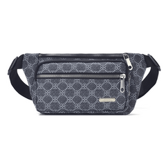 Casual Multi-Pocket Waist Bag Waterproof PU Leather Waist Bag