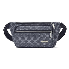 Casual Multi-Pocket Waist Bag Waterproof PU Leather Waist Bag