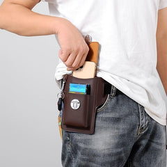 Leather Mobile Phone Cellphone Belt Bag