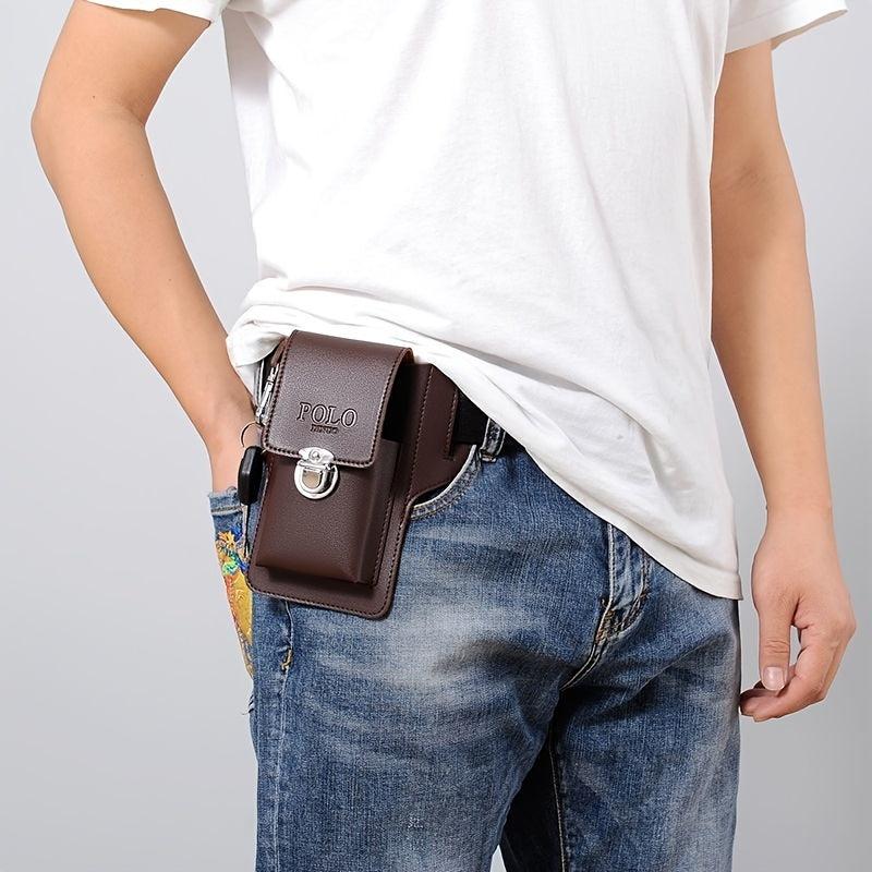 Leather Mobile Phone Cellphone Belt Bag