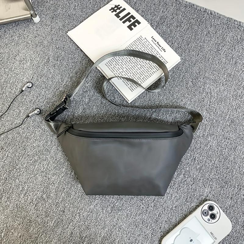 Men's Leather Crossbody Bag Vintage Fanny Pack