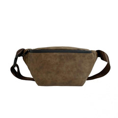 Men's Leather Crossbody Bag Vintage Fanny Pack