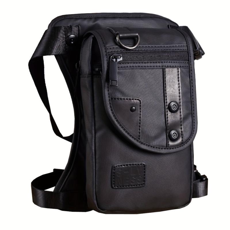 Waterproof Nylon Leg Bag For Men Motorcycle Riding Fanny Pack