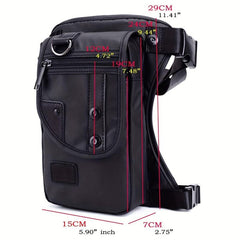 Waterproof Nylon Leg Bag For Men Motorcycle Riding Fanny Pack