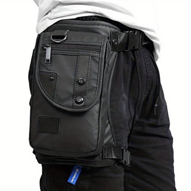Waterproof Nylon Leg Bag For Men Motorcycle Riding Fanny Pack