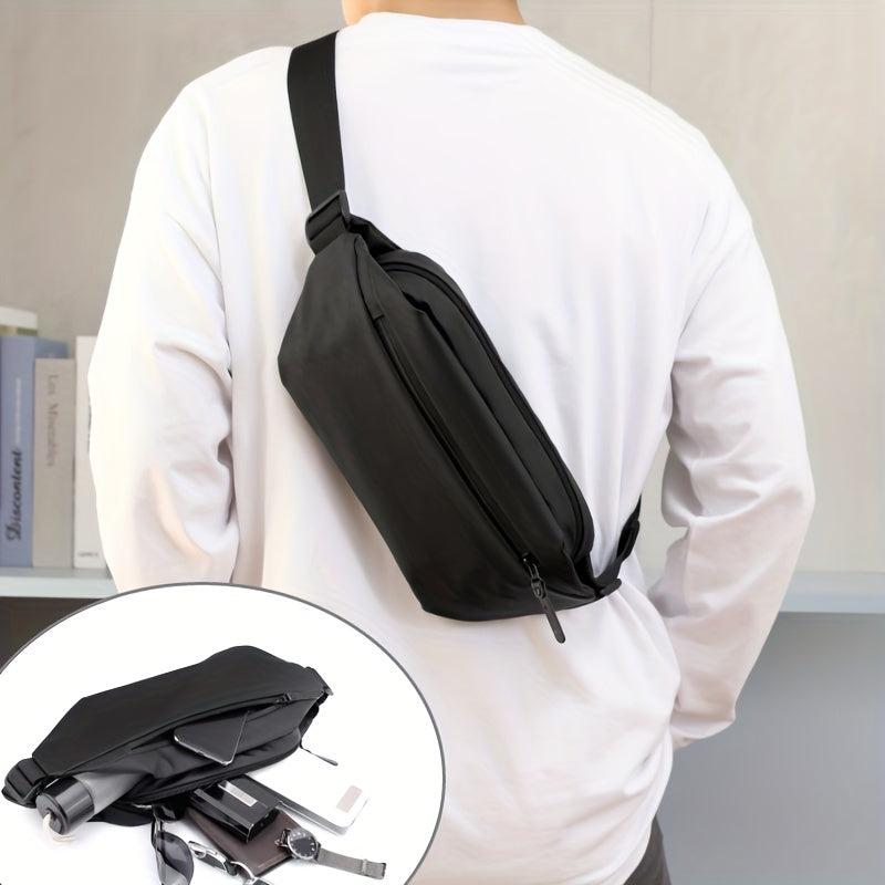 Men's Waterproof Nylon Chest Bag Crossbody Fanny Pack