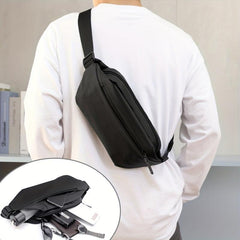 Men's Waterproof Nylon Chest Bag Crossbody Fanny Pack