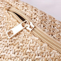 Summer Woven Mini Waist Bag Straw Woven Bag