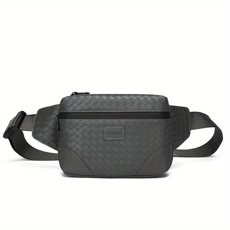 Men's Argyle Retro Chest Bag Waterproof Crossbody Bag