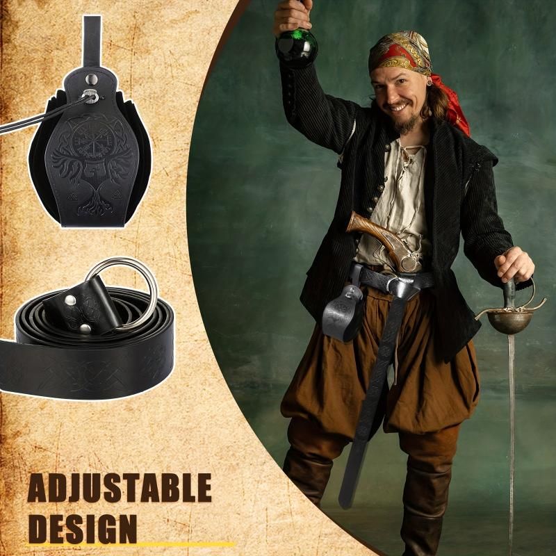 Viking Style Belt Waist Bag Retro Coin Purse Medieval Bag
