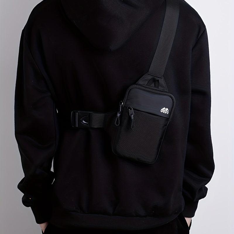 Men's Small Sports Chest Bag Mobile Crossbody Backpack