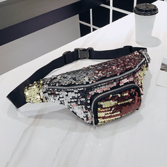 Colorful Sequins Waist Bag Multifunctional Fanny Bag Crossbody Chest Bag