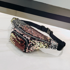 Colorful Sequins Waist Bag Multifunctional Fanny Bag Crossbody Chest Bag