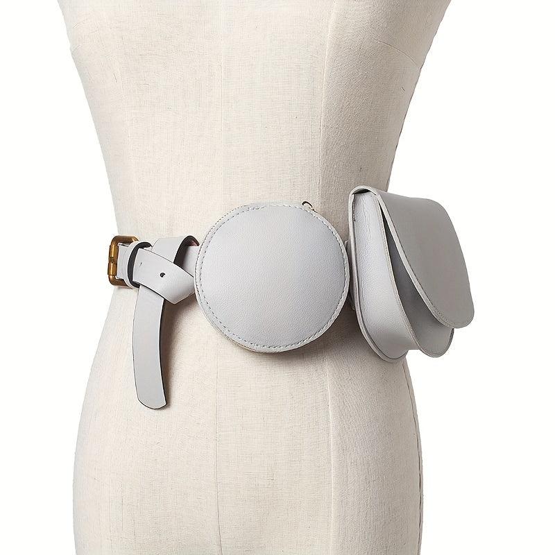Casual PU Leather Waist Bag With Belt for Mobile Phone
