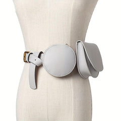 Casual PU Leather Waist Bag With Belt for Mobile Phone