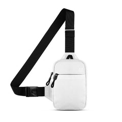 Geestock Solid Chest Bag Men Women Single Shoulder Bag Crossbody Nylon Mini Bag