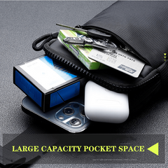 Geestock Solid Chest Bag Men Women Single Shoulder Bag Crossbody Nylon Mini Bag