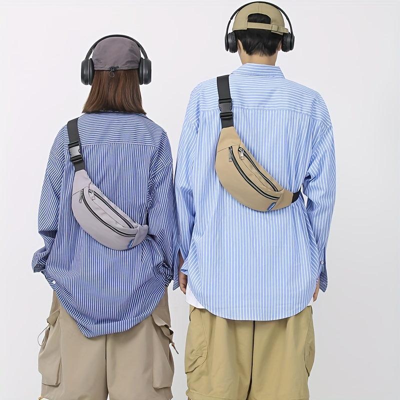Casual Couple Chest Bag Nylon Anti Splash Waist Bag