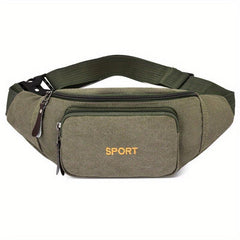 Canvas Waist Bag Casual Chest Bag Durable Backpack