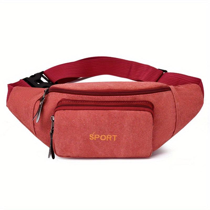 Canvas Waist Bag Casual Chest Bag Durable Backpack