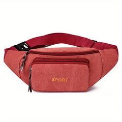 Canvas Waist Bag Casual Chest Bag Durable Backpack