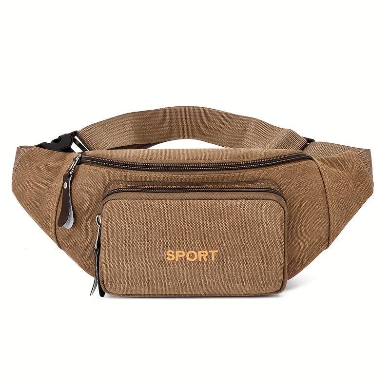 Canvas Waist Bag Casual Chest Bag Durable Backpack