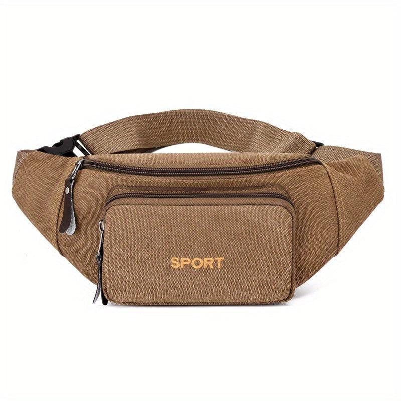 Canvas Waist Bag Casual Chest Bag Durable Backpack