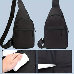 Men's Casual Chest Bag Shoulder Bag Canvas Travel