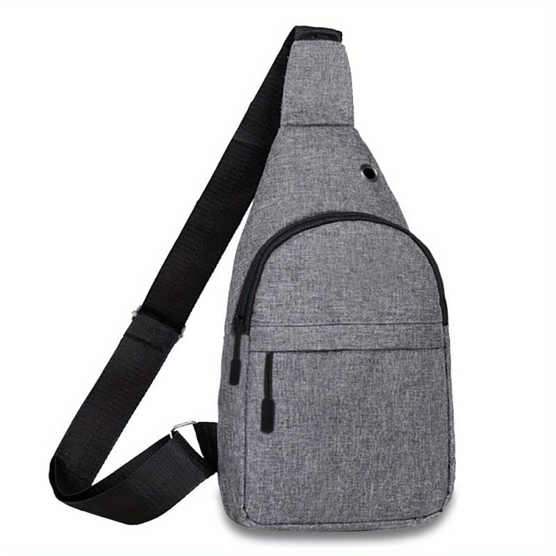 Men's Casual Chest Bag Shoulder Bag Canvas Travel