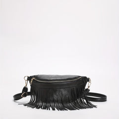 PU Shoulder Bag Tassel Bag Casual Shoulder Bag