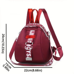Letter Backpack Purses For Women Nylon School Bag Small Shoulder Bag