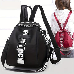 Letter Backpack Purses For Women Nylon School Bag Small Shoulder Bag