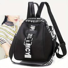 Letter Backpack Purses For Women Nylon School Bag Small Shoulder Bag