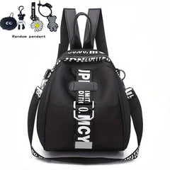 Letter Backpack Purses For Women Nylon School Bag Small Shoulder Bag