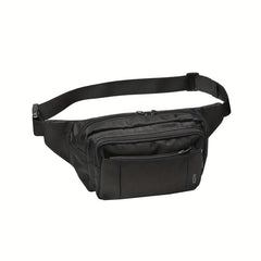 NZII Fanny Waist Bag Outdoor Waist Pack Bag 4 Zipper Pockets Adjustable Belt