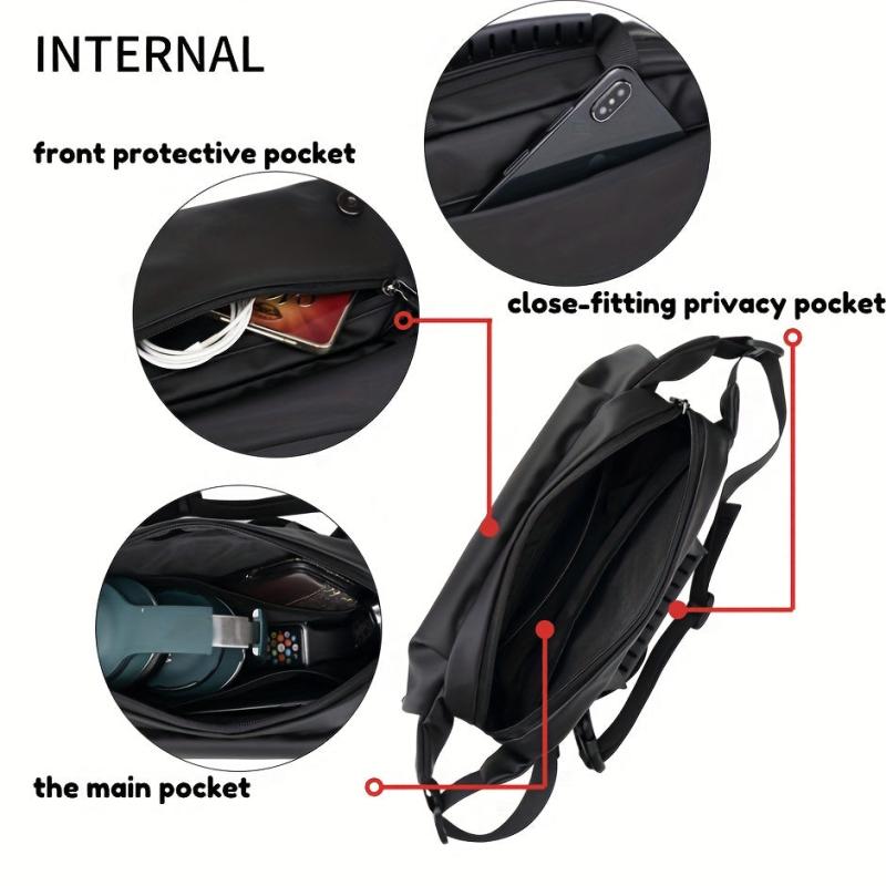Men's Large Capacity Waterproof Chest Bag