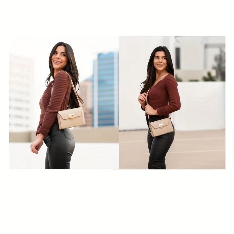 Random Crossbody Bag Solid Bag Mobile Phone Bag Single Shoulder Bag Card Bag