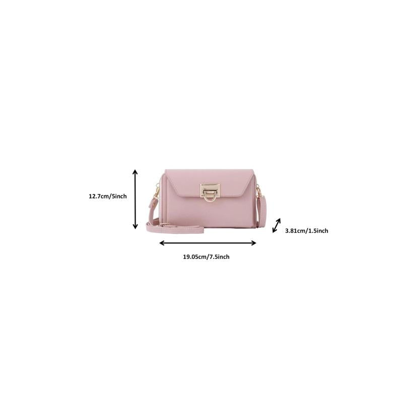 Random Crossbody Bag Solid Bag Mobile Phone Bag Single Shoulder Bag Card Bag