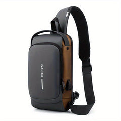 Men's Waterproof Chest Bag Large Capacity Lightweight Crossbody Bag