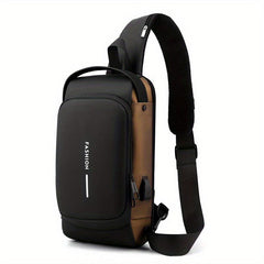Men's Waterproof Chest Bag Large Capacity Lightweight Crossbody Bag