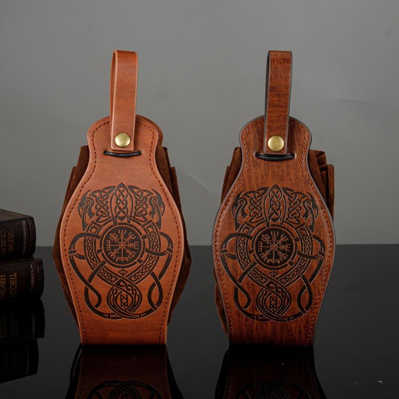 Vintage Medieval Handbag Viking Style Waist Bag for Men and Women