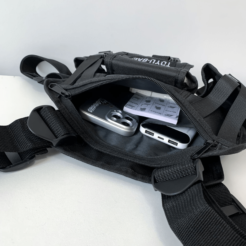 Men's Tactical Chest Bag Waistcoat Hip Hop Chest Rig Vest Bag