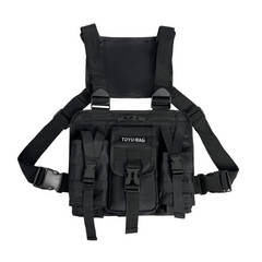 Men's Tactical Chest Bag Waistcoat Hip Hop Chest Rig Vest Bag