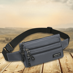 Men's Layer Waist Bag Chest Fanny Pack Mobile Phone Pouch Lightweight