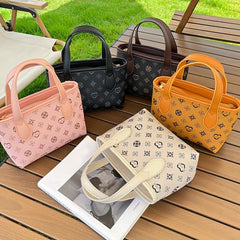 Vintage Retro Printed Crossbody Bag Stylish Casual Versatile Messenger Handbag